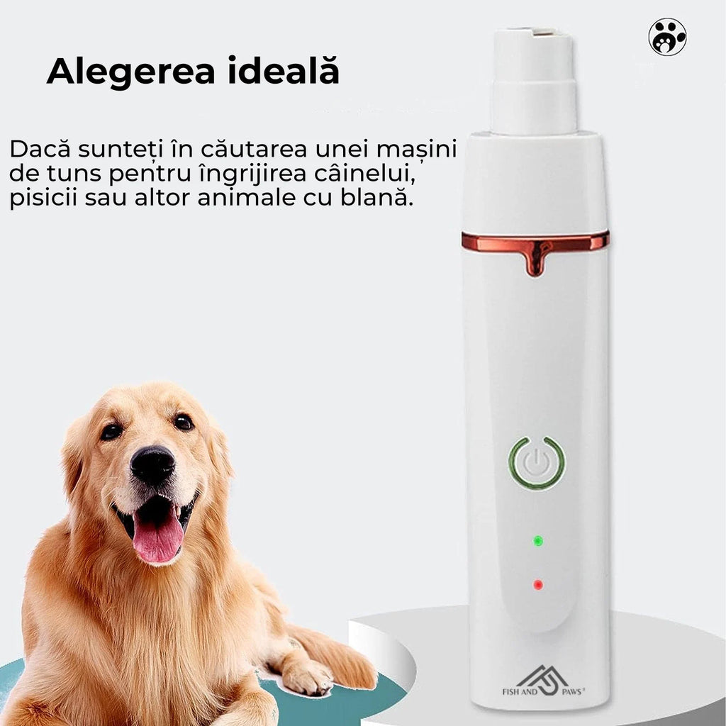 Trimmer Profesional Silențios pentru Câini și Pisici — Tunsoare de Salon, Acasă, Fără Stres