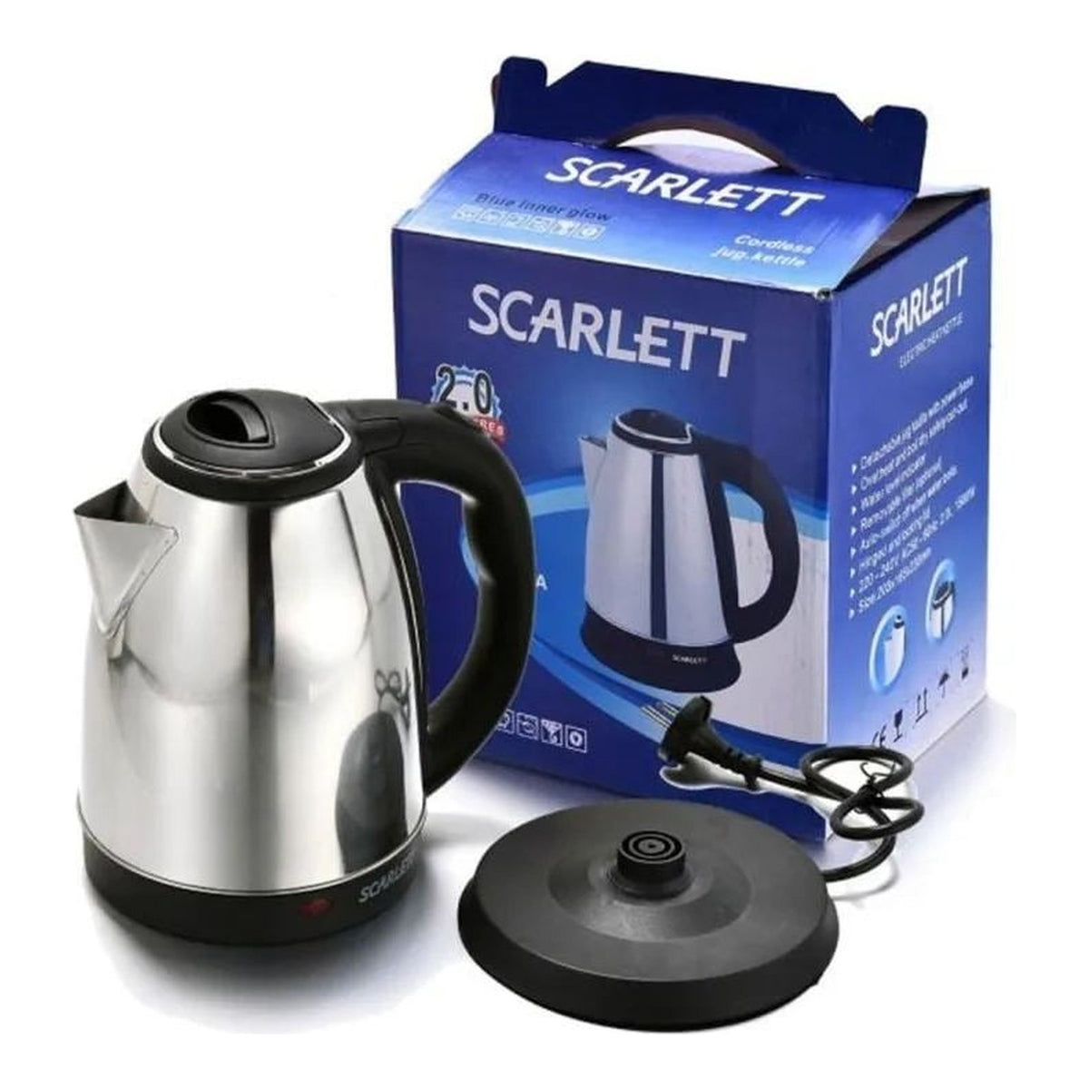 Fierbator electric inox 1500W, 2 litri, oprire automata