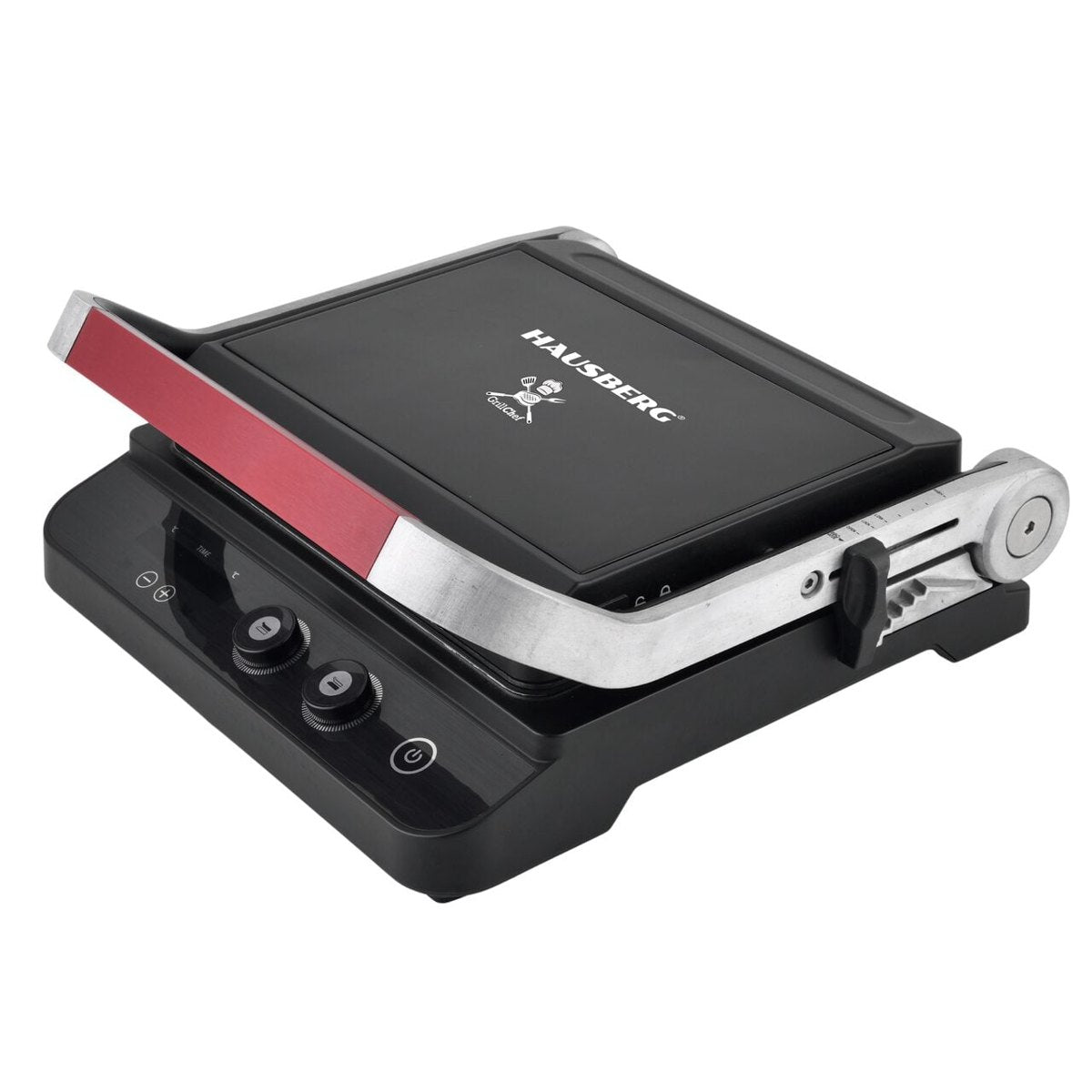 Sandwich maker & grill HAUSBERG HB-636NG, 1650-2000W, Termostat reglabil, Buton de control, Afisaj L