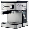 Espressor cafea HAUSBERG HB3725, cafea macinata, 15 bar, 850-1000 W, gri cu negru