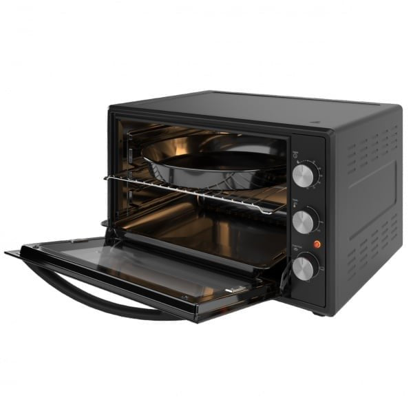 Cuptor electric, putere 2000W, capacitate 65L, 3 trepte de putere, timer, termostat, negru ZILAN