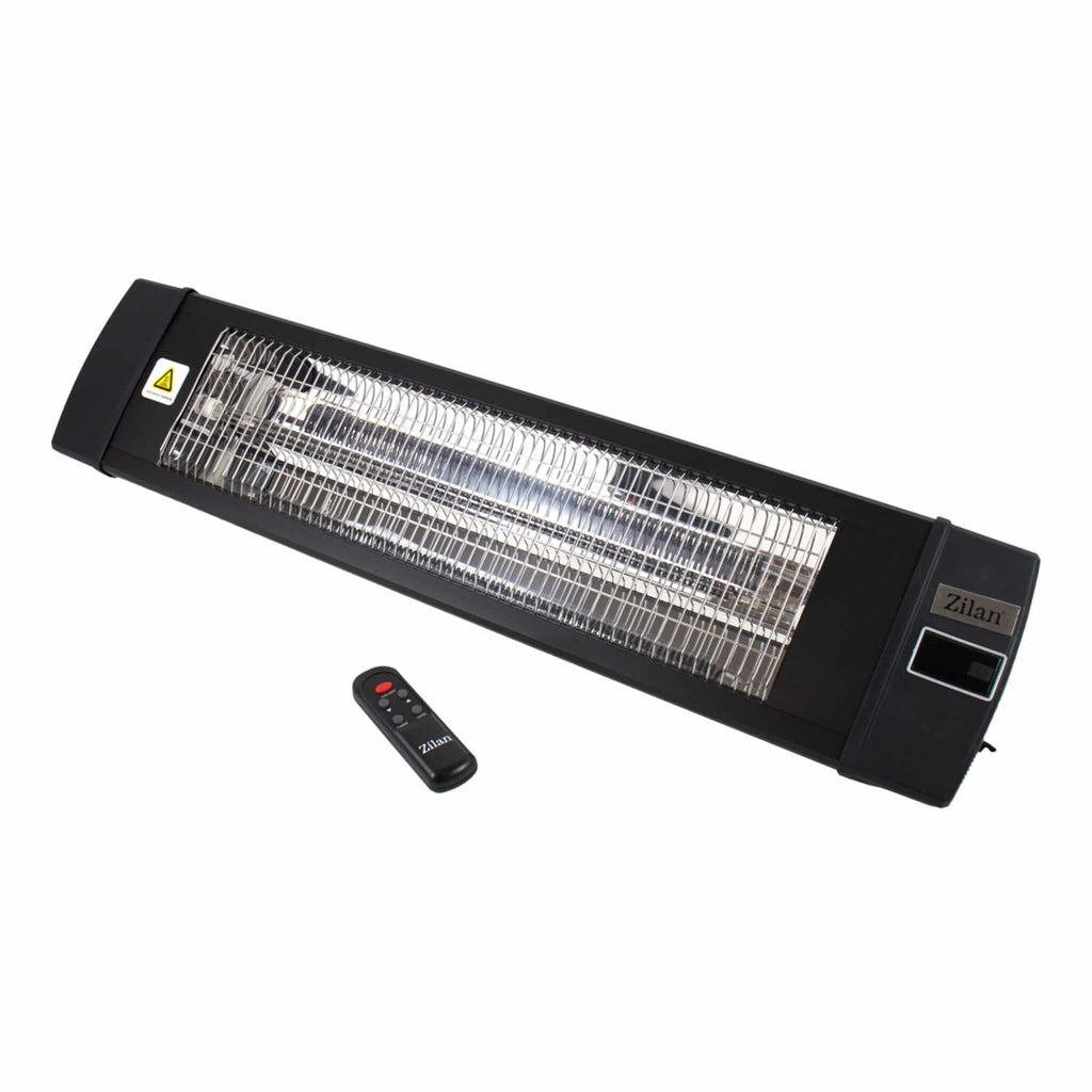 Radiator infrarosu cu fibra carbon Zilan, Putere 2000W, telecomanda inclusa