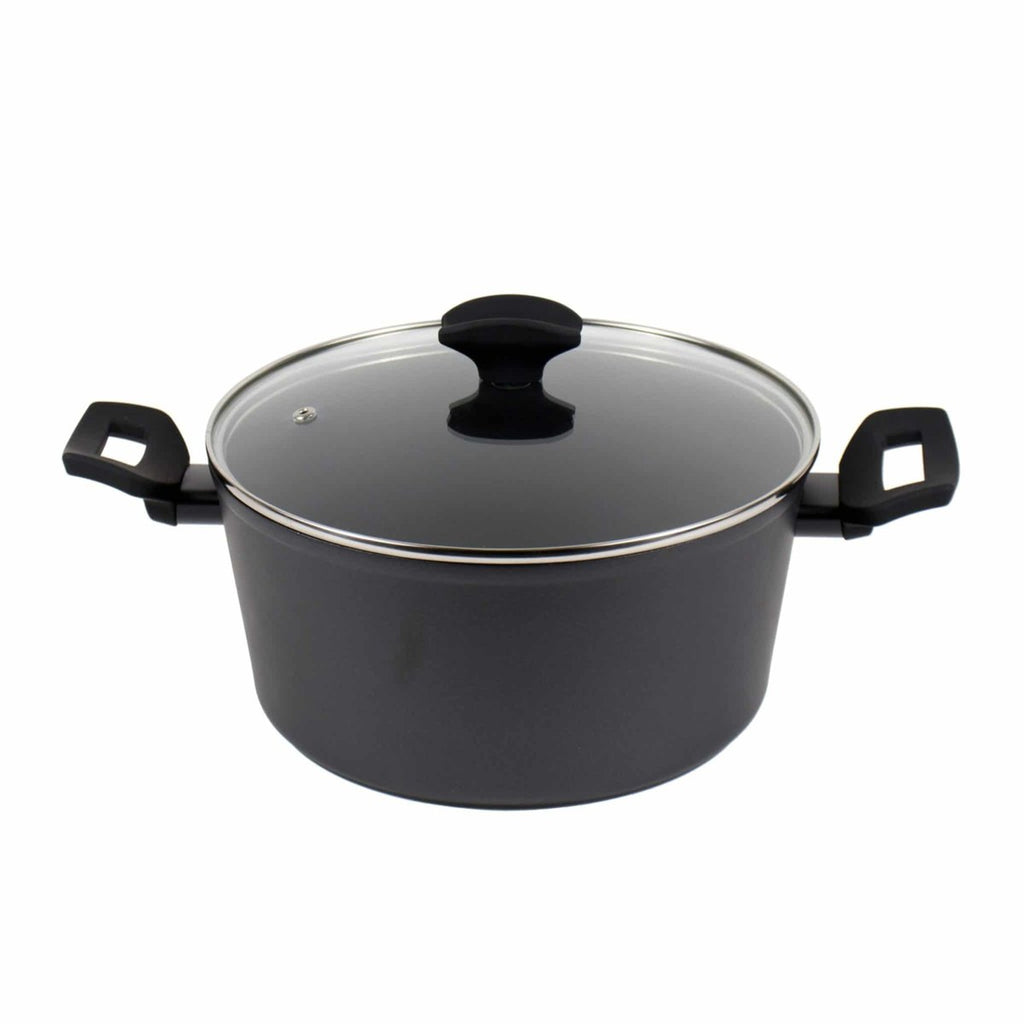 Set vase gatit 7 piese Zilan, aluminiu cu strat neaderent, 3 oale, tigaie, 3 capace termorezistente,