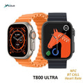 Ceas smartwatch, compatibil cu orice telefon, apel Bluetooth, incarcator wireless, alb / negru / por