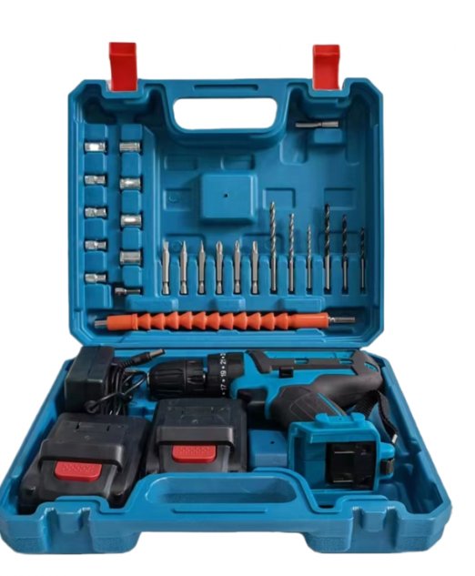 Bormasina insurubatoare cu acumulator, set accesorii in cutie