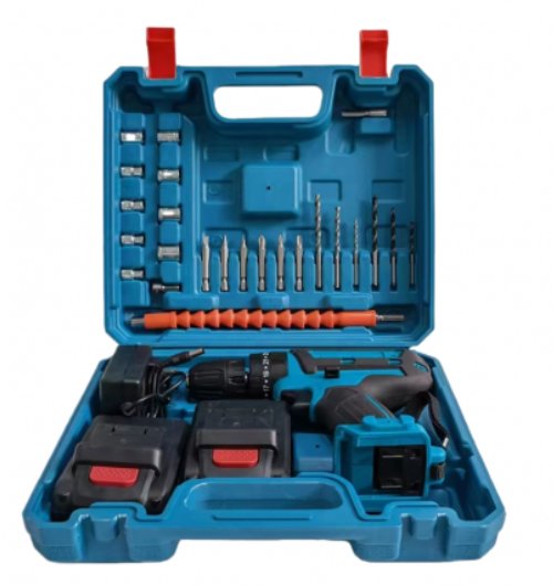 Bormasina insurubatoare cu acumulator, set accesorii in cutie