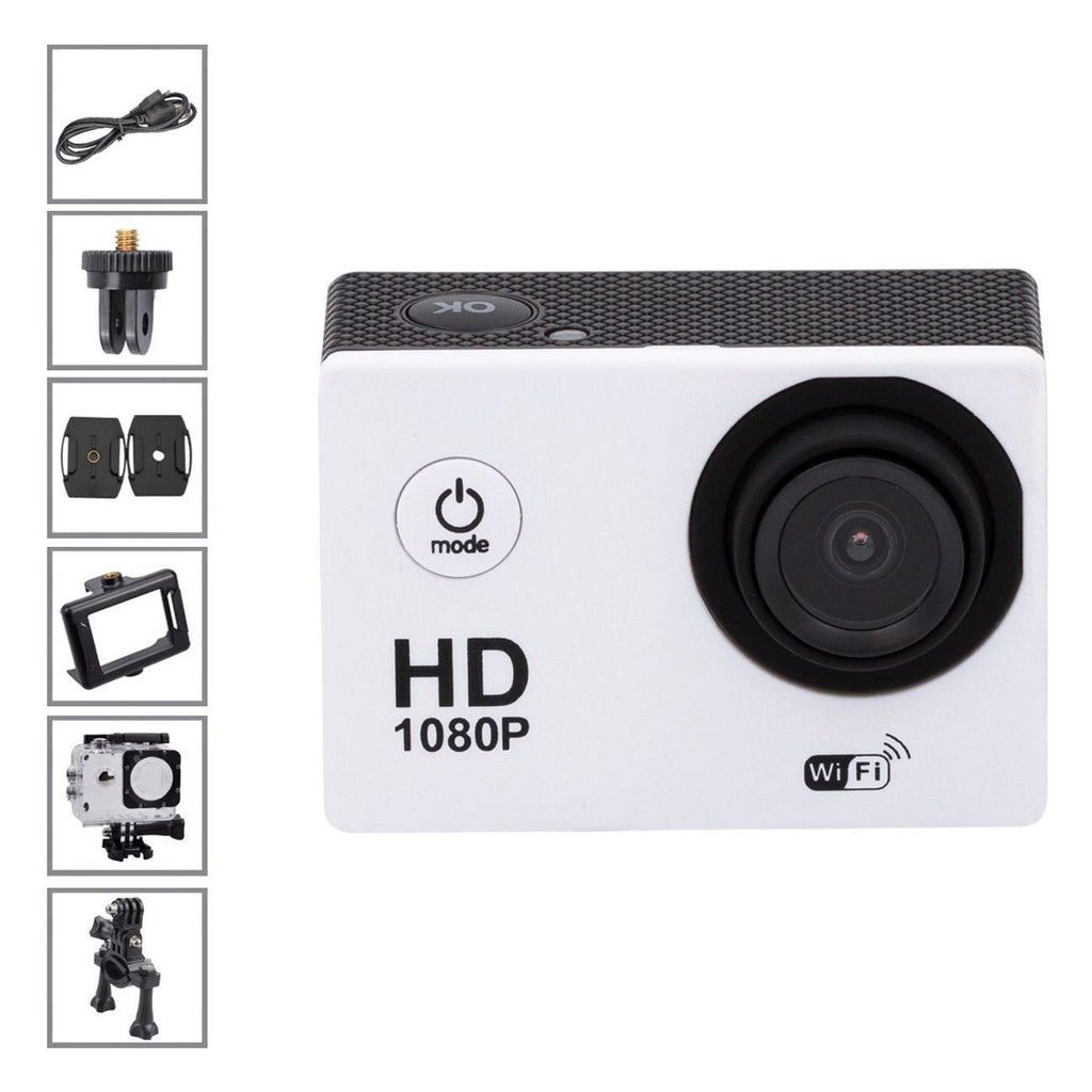 Camera de actiune, Full HD, Wifi, 2 inch, 5 MP, Silver
