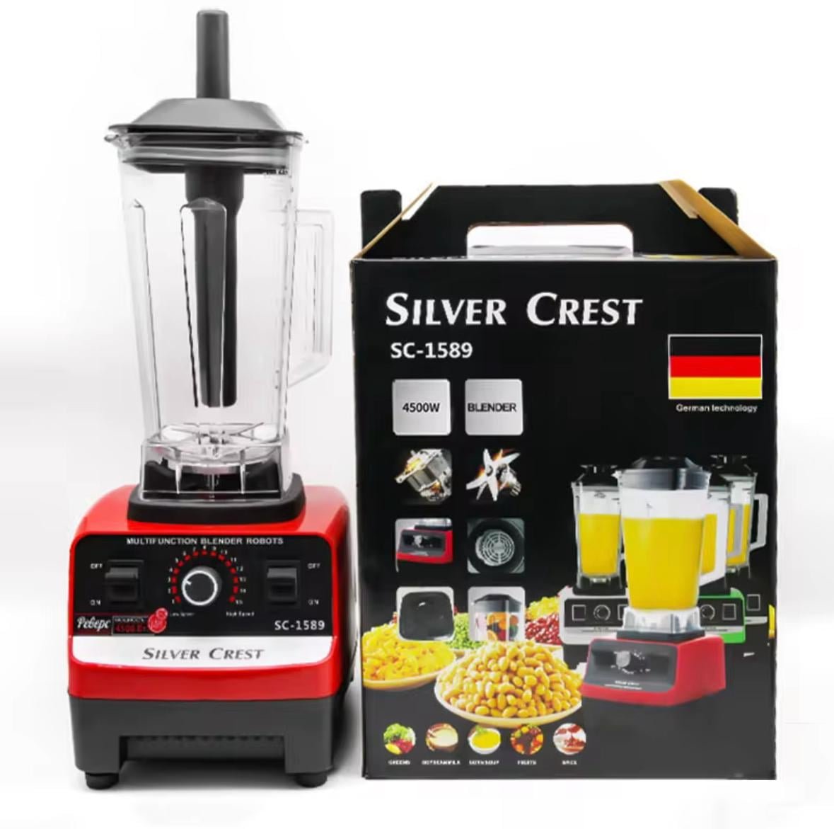 Blender, SILVER CREST, 2L, Negru/Rosu