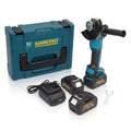 Polizor Unghiular (Flex) HAMMERHOF 48V - Cu 2 Acumulatori Li-Ion, Maner Lateral, Incarcator Rapid si