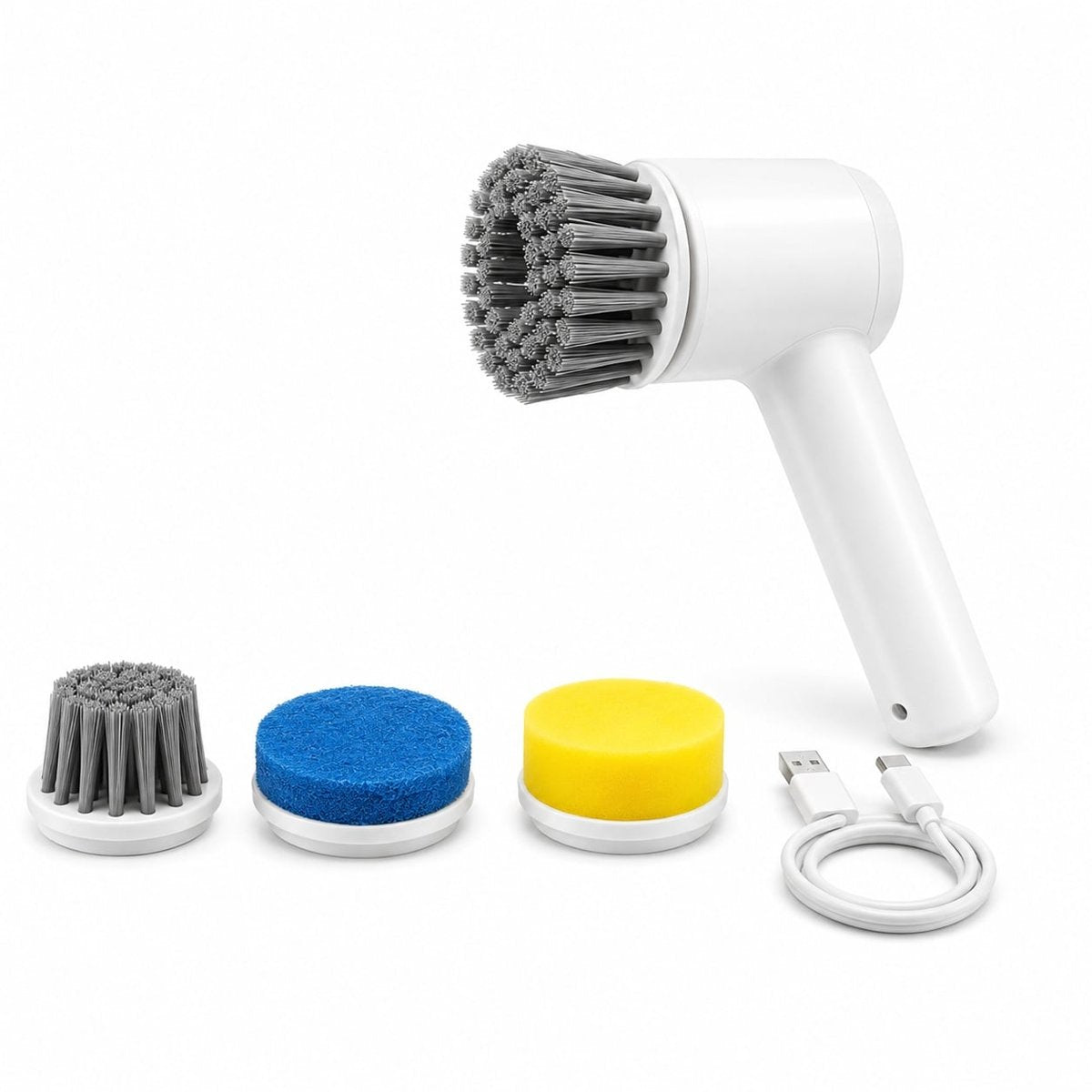 Perie electrica de curatare 4 in 1, rotatie 360 grade, accesorii multiple, reincarcabila