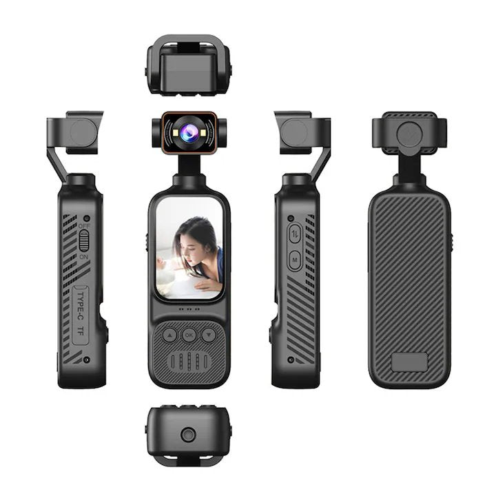 Camera Video Sport 4K, Obiectiv Rotativ 270 grade, Unghi Larg 170 grade, WiFi, Ecran 2" LCD, Autonom
