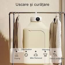 Uscator de rufe si haine, cu aer cald, pliabil, portabil terilizare cu Raze UV, Cip PTC, circulatie 
