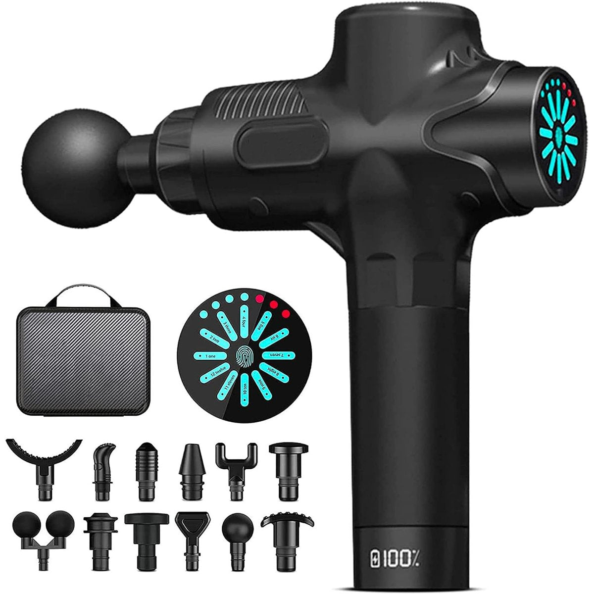 Aparat pentru masaj profesional, tip pistol, anticelulitic, relaxare pentru corp, silentios cu doar 