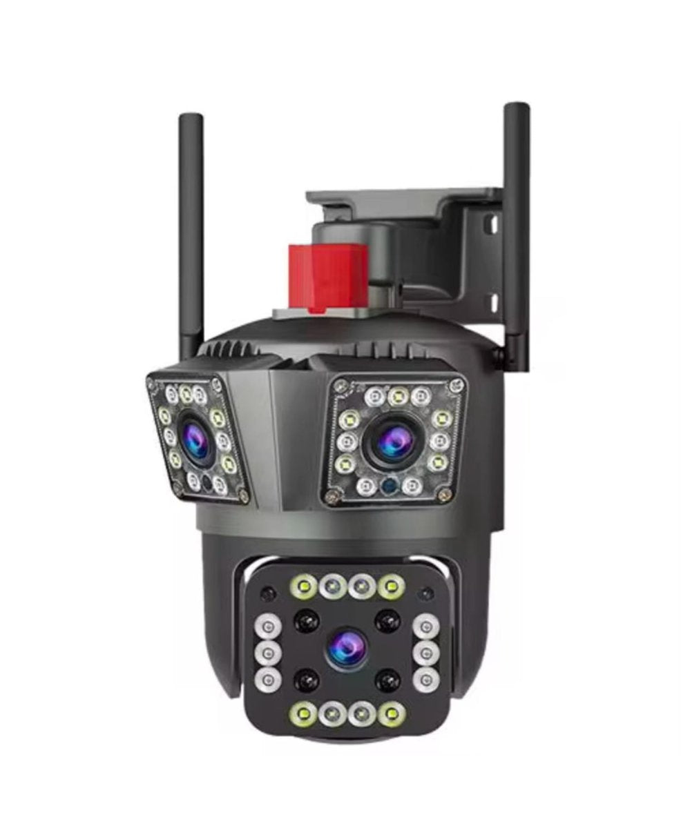 Camera de supraveghere tripla, 3 lentile, vizualizare day/night color, utilizatori multipli, interio