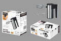 Mixer de mana 2 in 1, negru/argintiu