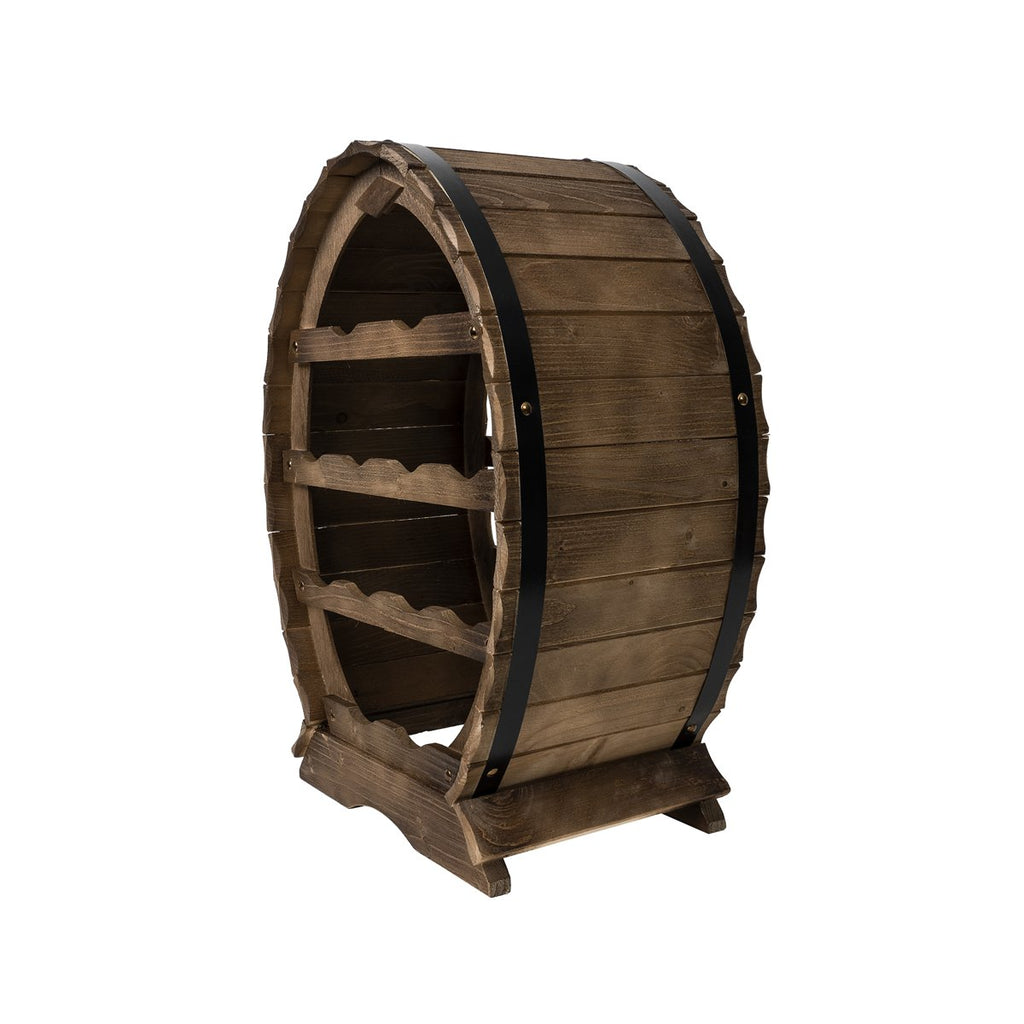 Suport 12 sticle de vin, din lemn de brad, inaltime 55cm
