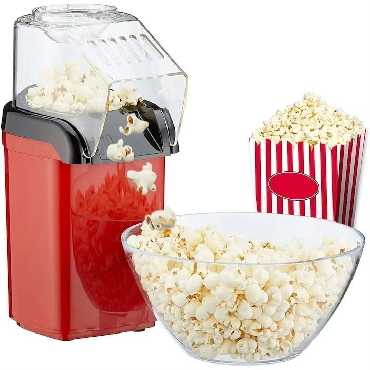 Aparat Popcorn, masina de facut popcorn fara ulei, preparare rapida