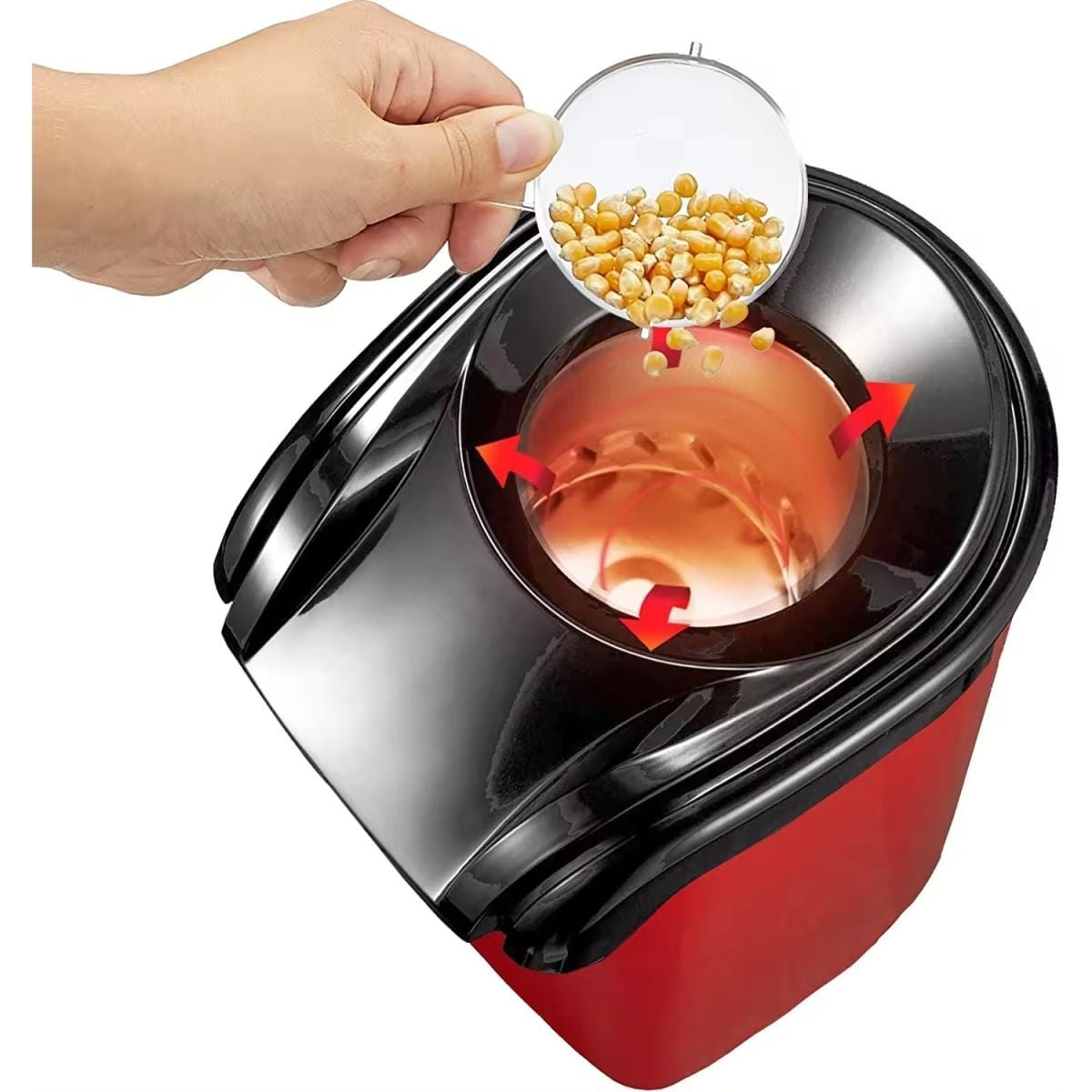 Aparat Popcorn, masina de facut popcorn fara ulei, preparare rapida