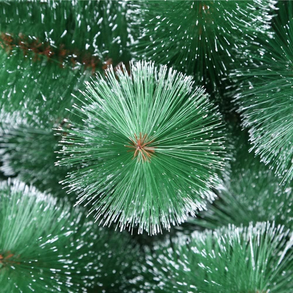 Brad Artificial de Craciun nins, cu suport din metal, aspect natural, 120 cm, verde, Flully, En-gros