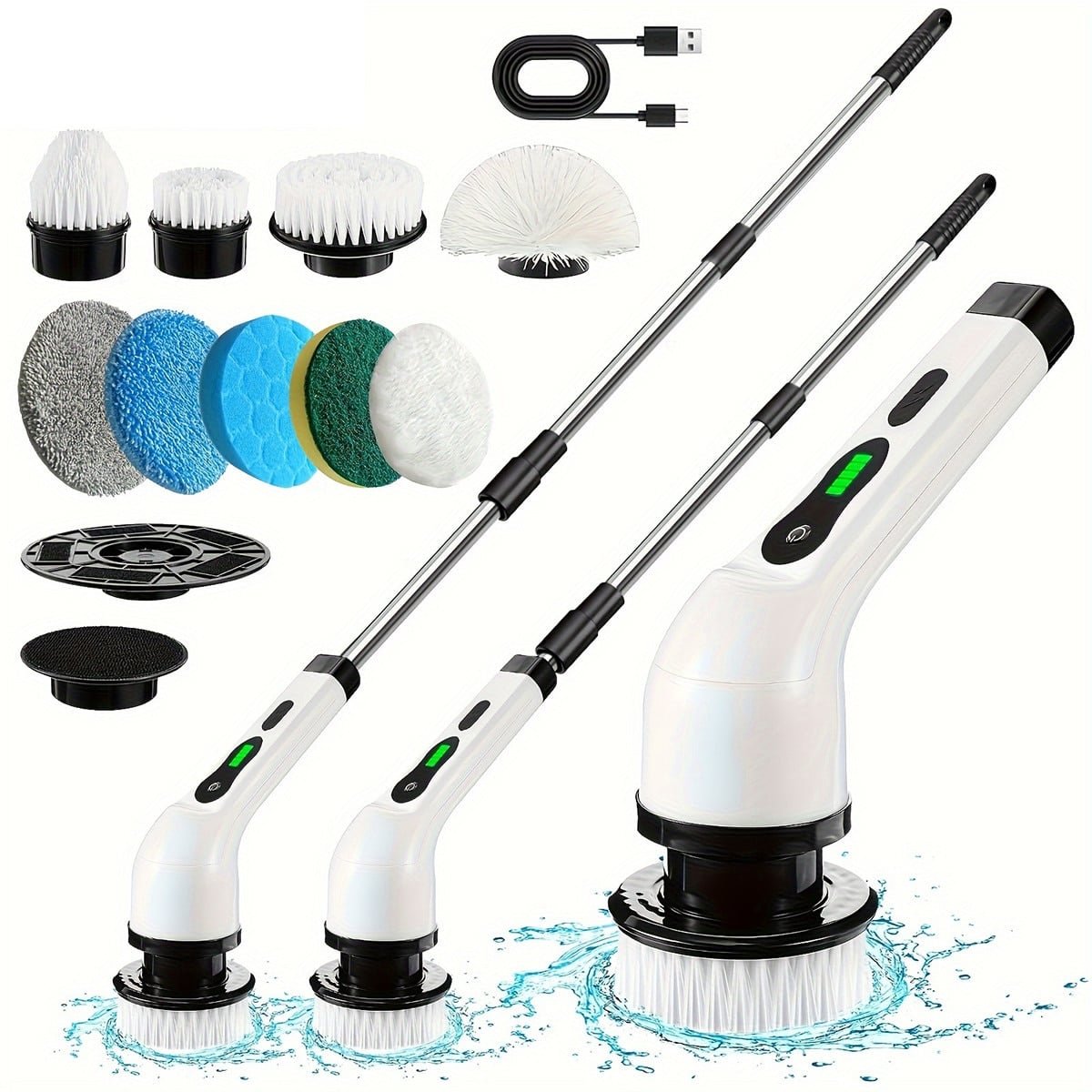 Perie electrica rotativa pentru curatare, 9 in 1