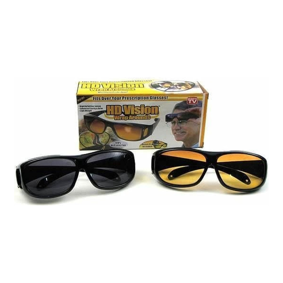 Set 2 ochelari pentru condus zi si noapte HD Vision, protectie UV