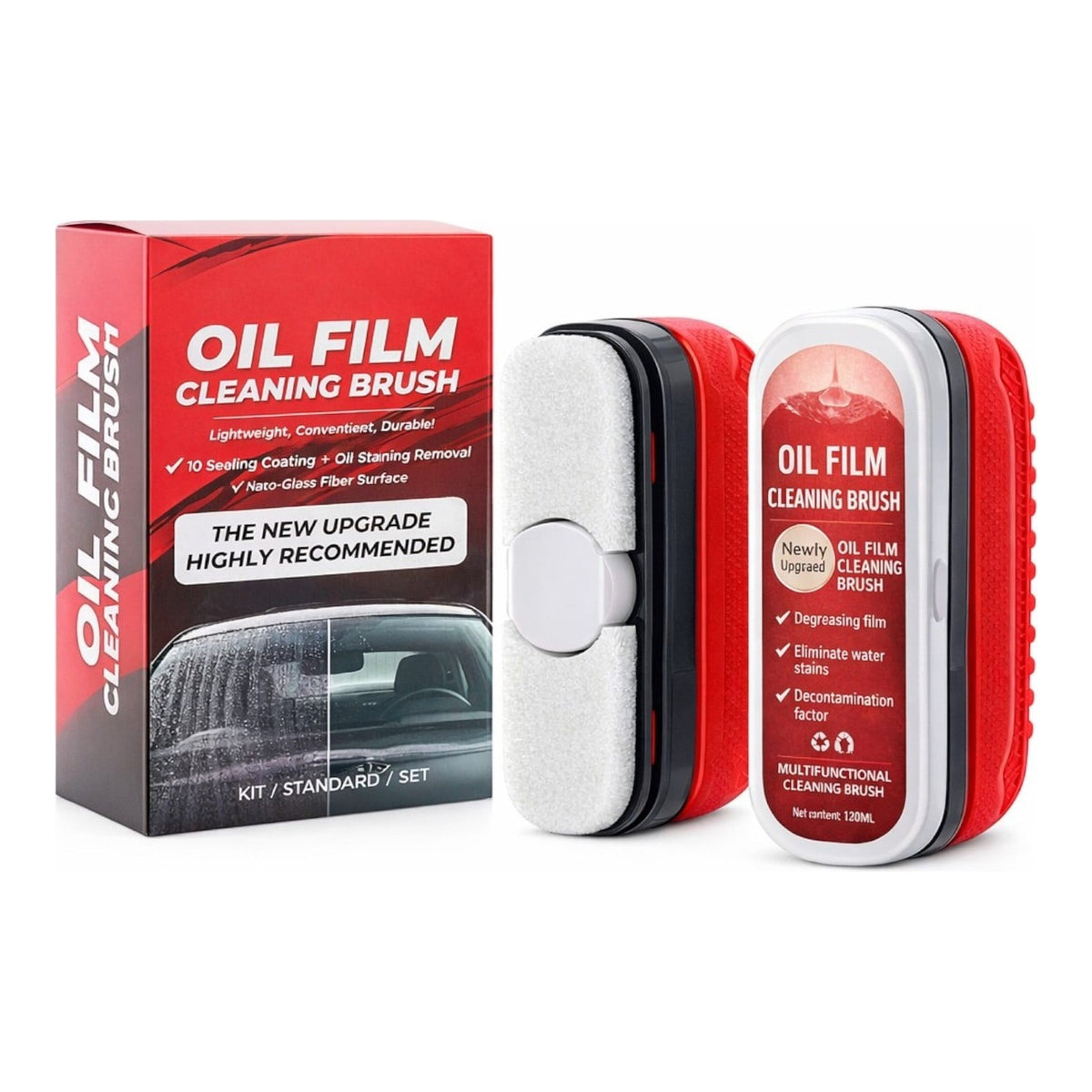 Set 2 perii curatare parbriz cu solutie 120ml, indeparteaza pelicula