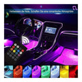 Lumini LED ambientale interior auto RGB, cu telecomanda si muzica