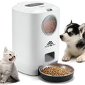 Hrănitor Automat Câini/Pisici cu Mesaj Vocal, Program Mese, 4.5L, Alb – Fish & Paws