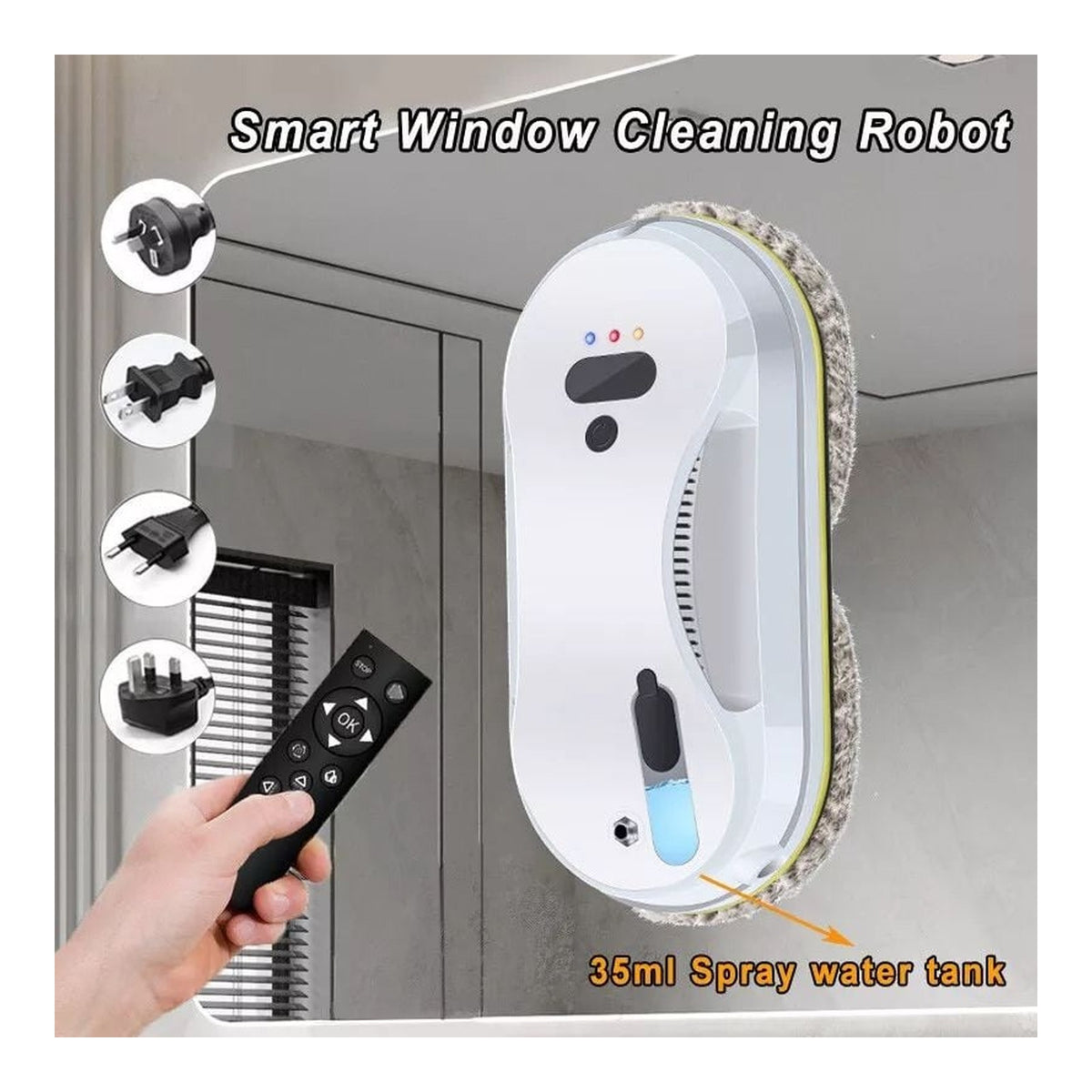 Robot automat de curatat geamuri S2 W15S, cu pulverizator si telecomanda