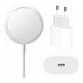 Set incarcator wireless MagSafe + adaptor priza 20W pentru iPhone