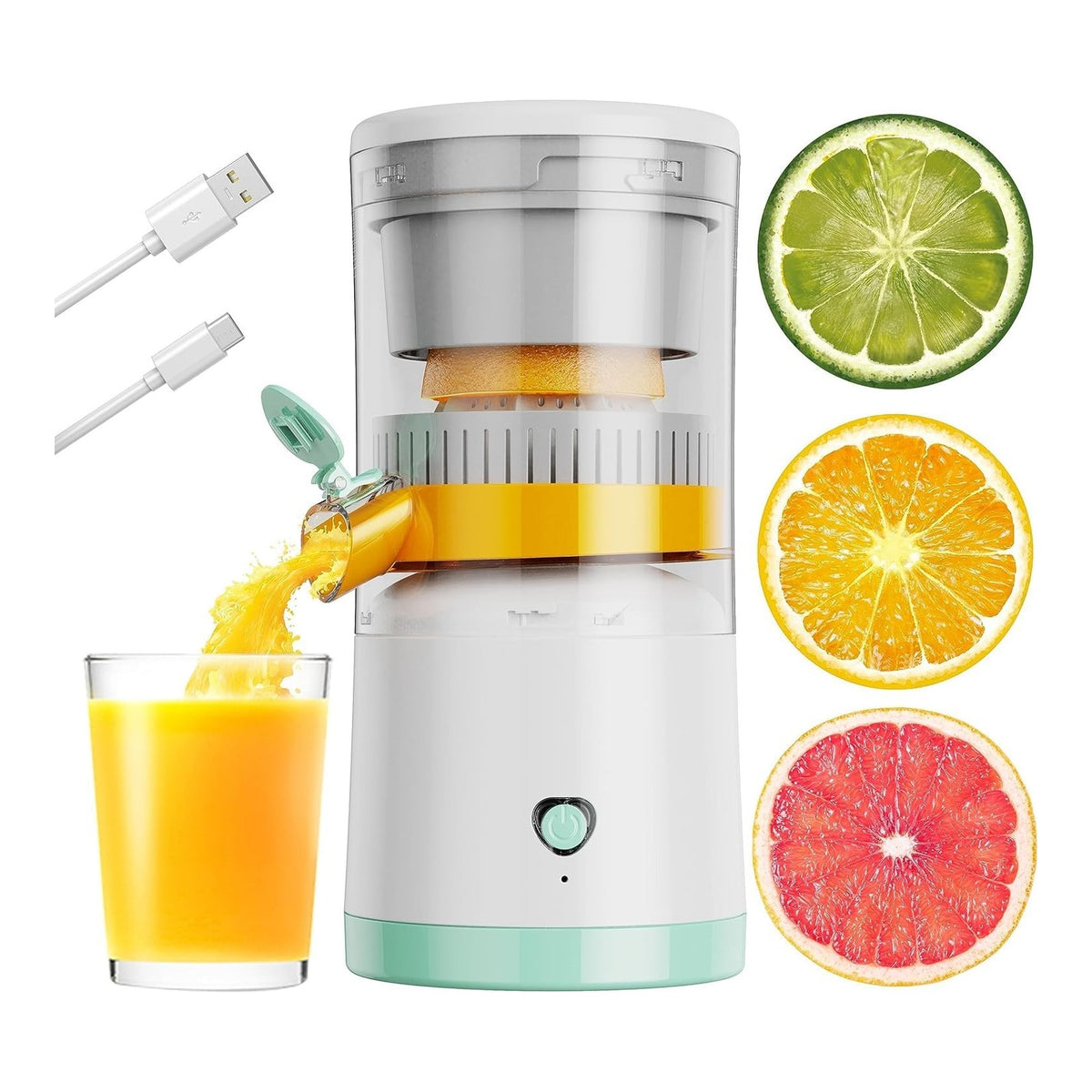 Storcator de fructe automat 45W, portabil, reincarcabil USB
