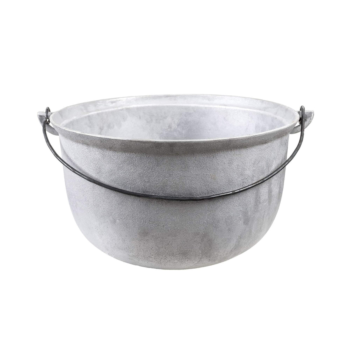 Ceaun tuci din aluminiu alimentar 30L, fund rotund, cu toarta