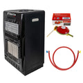 Soba pe gaz GPL si electrica 4200W, aprindere piezo, cu roti si kit butelie inclus