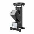 Soba tip racheta 150x150x4 mm din otel, 10 kW, pe lemne, peleti sau carbune