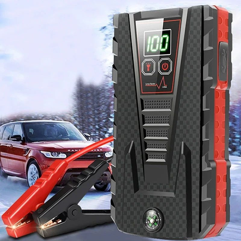 Starter auto portabil 12V 12000mAh, kit pornire baterie, cu cutie