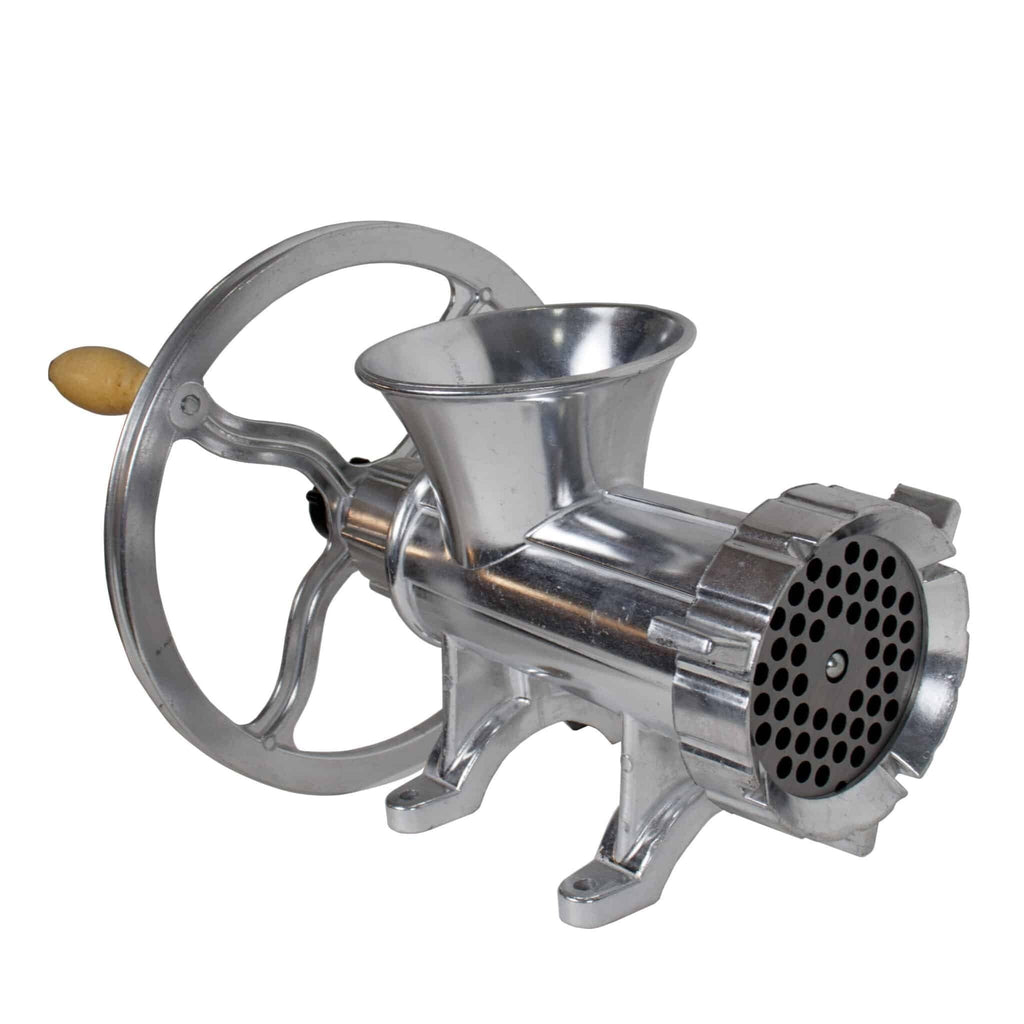 Masina de tocat carne nr. 32 din aluminiu, manuala sau cu motor